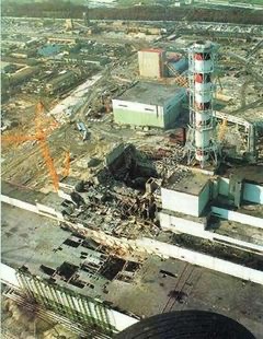 إنفجار مفاعل تشيرنوبل النووي 1986